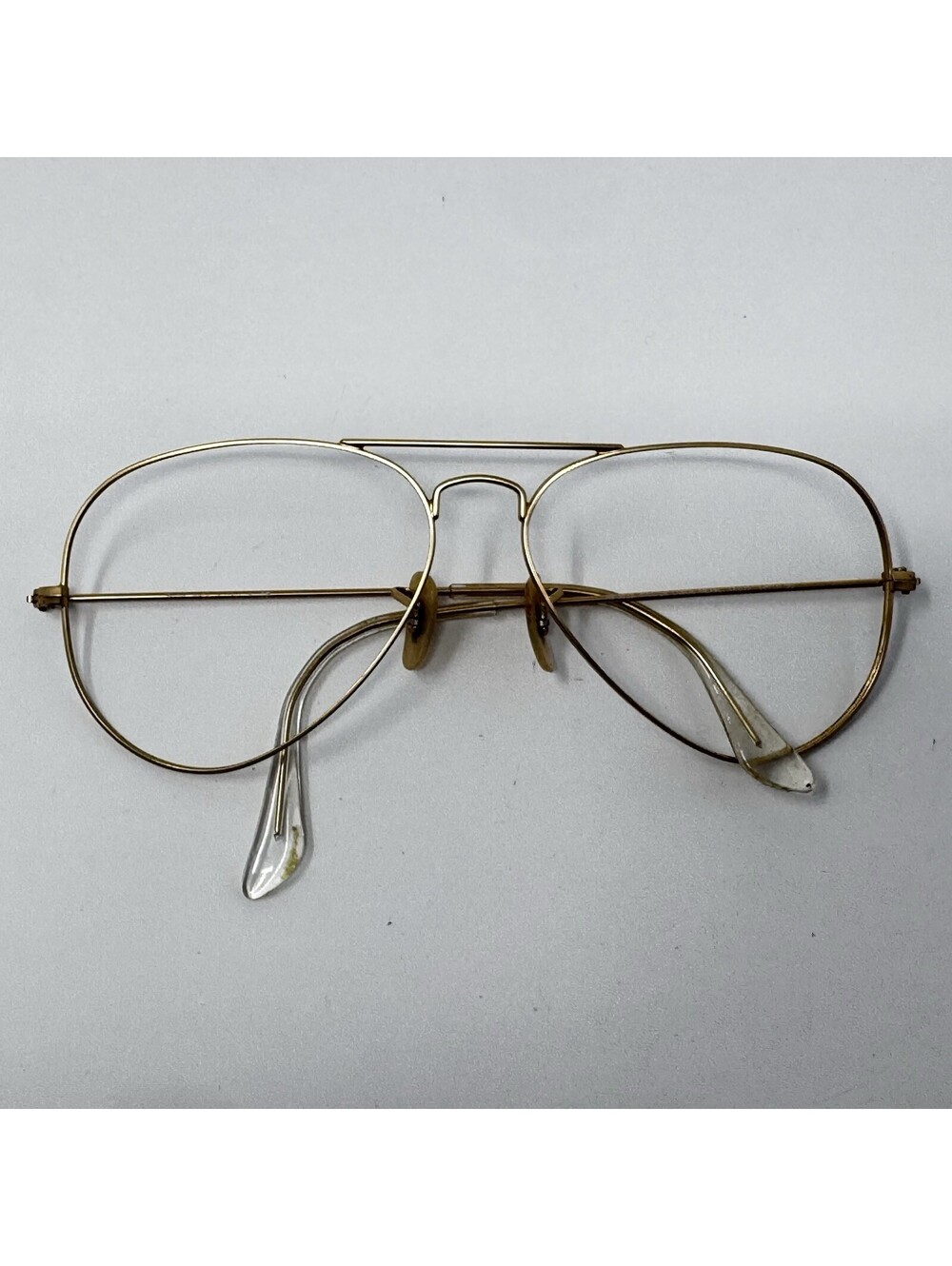 Vintage Ray-Ban Shooter Gold Metal Sunglass Frames Only Parts or Repair